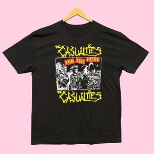 The Casualties For the Punx Album Punk Rock Band Tee XL